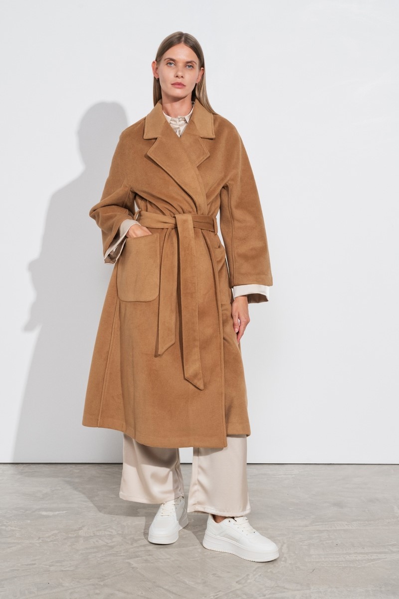 ABRIGO LARGO COLOR CAMEL 1